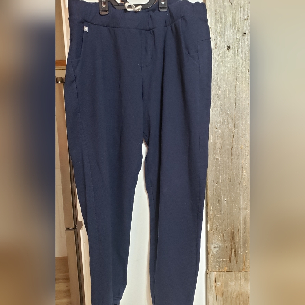 Figs Sweats Women Navy Blue XL Drawstring Waist Cozy Warm - Picture 1 of 4